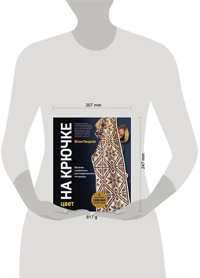 Цвет НА КРЮЧКЕ. Вязаная «живопись» для современного интерьера. Шесть новых техник – 1 000 000 красивых вещей - фото 7