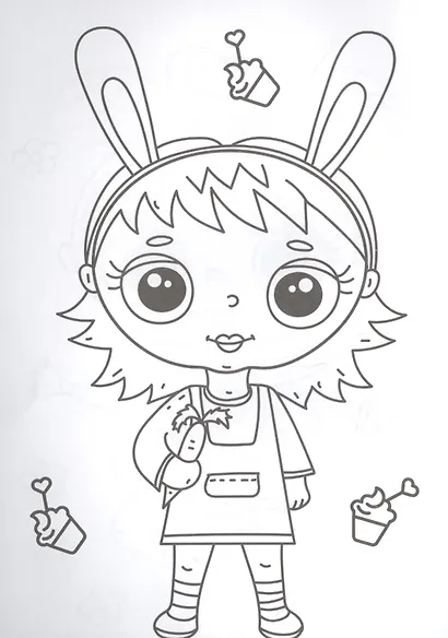 РАСКРАСКА А5 эконом. ДЕВОЧКИ - фото 4