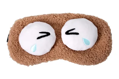Маска для сна «Глазки», бежевая, плюш, Lafilaf - фото 5