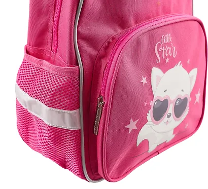 Рюкзак 1 отделение "Кошечка" 35*25*15, темно-розовый, мягкий, Каляка-Маляка - фото 5