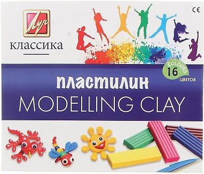 Пластилин "Классика", 16 цветов - фото 1