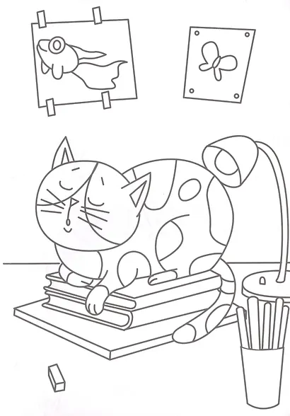 РАСКРАСКА А5 эконом. КОТЯТА И ЩЕНЯТА - фото 5