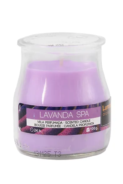 Свеча ароматическая в стакане Lavanda (100г) (900405) - фото 1