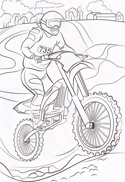 МОЯ РАСКРАСКА А4 чёрная. БЫСТРЫЕ МАШИНКИ - фото 5