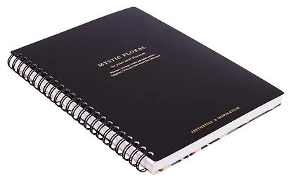 Тетрадь 120 листов в клетку "Blossom", черный, на спирали - фото 2