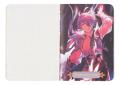 Записная книжка 120*170 32л кл. "ВОЛШЕБНЫЕ МИРЫ ТЕЙВАТА" карт.обл., мат.ламинация, выб.УФ-лак - фото 7