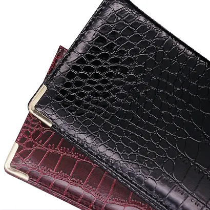 Планинг дат. 2026г. 56л "Business Premium. Grand croco" черный, 7Б, тв.переплет, настольный, иск.кожа, обл.поролон, евроспираль, съемный тонир.блок, мет.уголки, инд.уп - фото 6