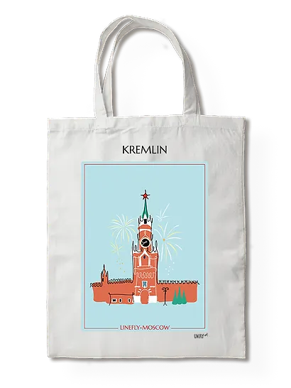Сумка-шоппер Кремль (Москва) (35х40) (TBG00-MSK0015-SR-EN) - фото 1