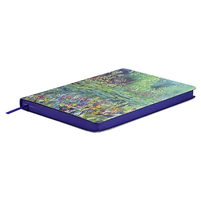 Ежедневник недат. А6+ 120л 126х174 "Наппа" ПРУД , иск.кожа, мягкий переплет, тиснение фольгой, офсет, ляссе - фото 2