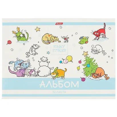Альбом для рисования Hatber, "Забавные истории", А4, 32 листа, в ассортименте - фото 1