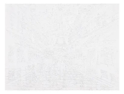 Картина по номерам 30х40 см. 30 цветов. На подрамнике. "Проспект в Париже" - фото 3