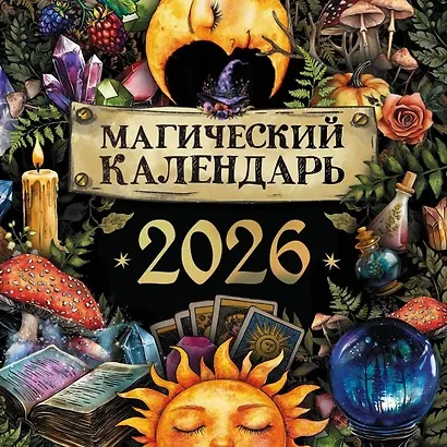Календарь 2026г 300*300 "Магический календарь" настенный, на скрепке - фото 1