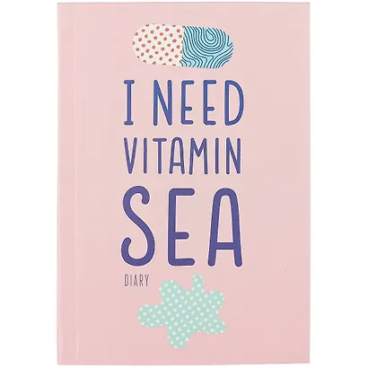 Ежедневник недатированный «Vitamin sea» А6+, 128 листов, Listoff - фото 1