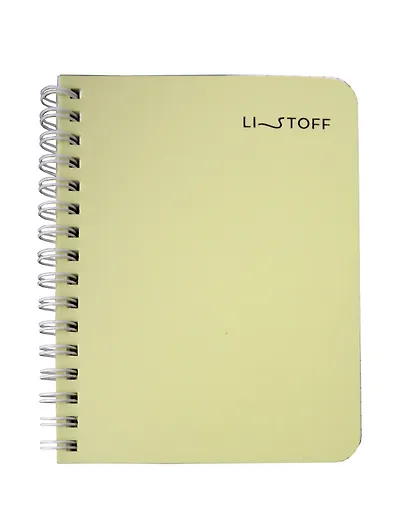 Записная книжка А6 80л кл. "Foliage" пласт.обл., спираль - фото 1