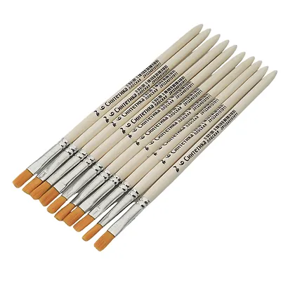 Кисть синтетика плоская №6, Артком - фото 2