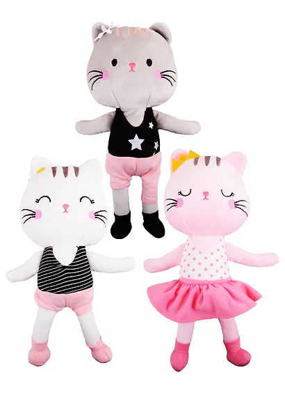 Мягкая игрушка Котик, в одежках танцует, 33см (в асс.) - фото 3
