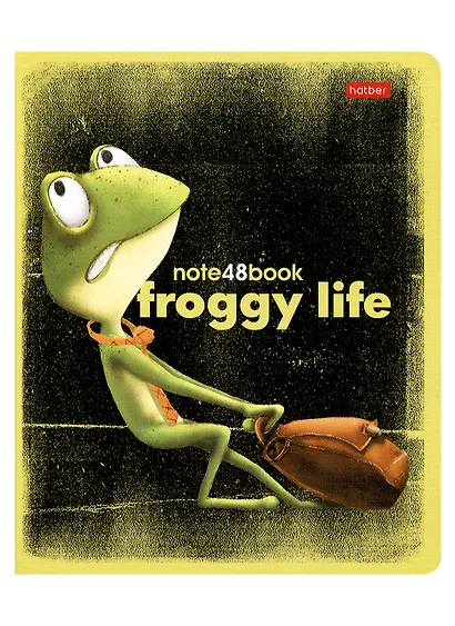 Тетрадь в клетку Hatber, "Лягух Кир", 48 листов, в ассортименте - фото 3