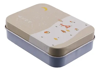 Шкатулка Лисичка зимой (9х7х3) (металл) - фото 1