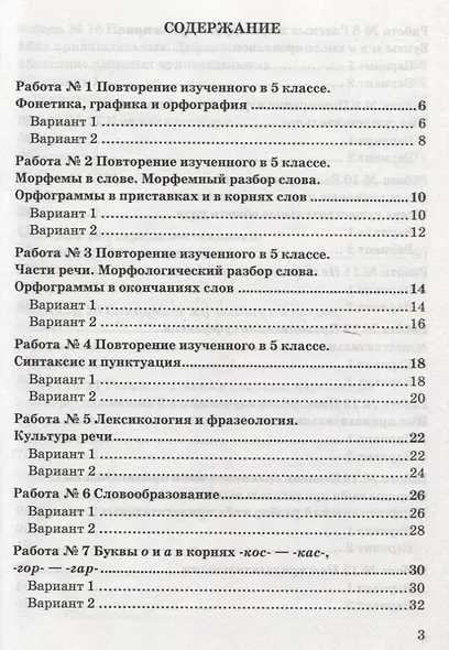 Зачетные работы по русскому языку. 6 класс. К учебнику М. Т. Баранова и др. "Русский язык. 6 класс" (к новому учебнику) - фото 2