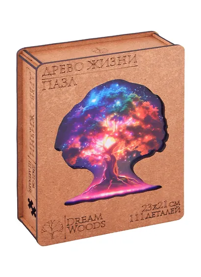 Пазл фигурный  DREAM WOODS "Древо жизни", 111 деталей - фото 1