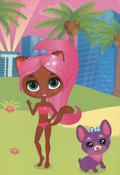 Дом моды "Мяу". Подружки-модницы. 60 многоразовых наклеек - фото 3