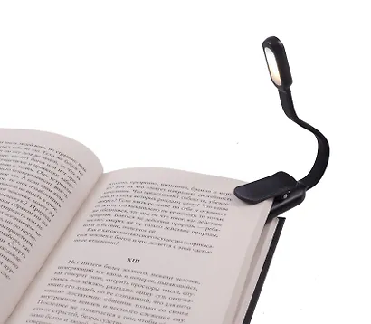 Мини-лампа LED для чтения (черная) (micro USB) (коробка) (Читай-город) - фото 5