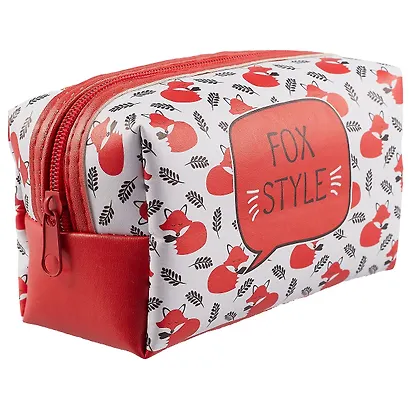 Косметичка на молнии Fox style (16х8) (ПВХ бокс) - фото 1