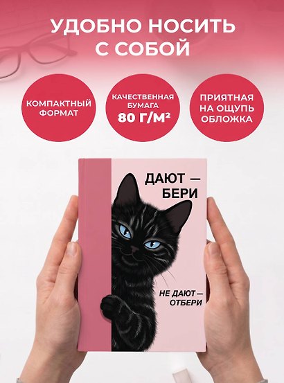 Дают - бери, не дают - отбери! Ежедневник недатированный (А5, 72 л.) - фото 6