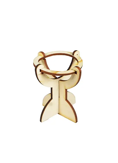 Подставка под яйцо (151680) (50х50х70мм) (игрушка из дерева) (упаковка) - фото 1