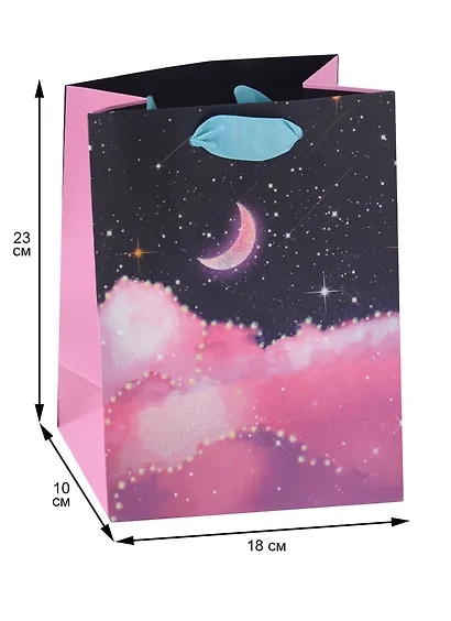 Пакет А5 23*18*10 "Bright night" дет., бум.мат - фото 2