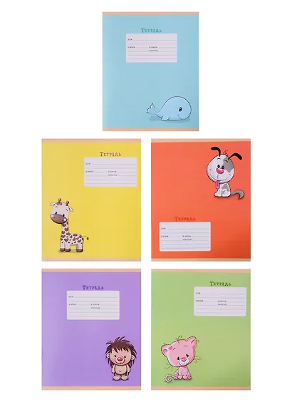 Тетрадь в линейку Unnika, "Забавные зверушки", 24 листа, в ассортименте - фото 4