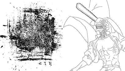Человек-бензопила. Раскраска для настоящих фанатов - фото 8