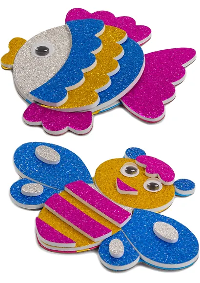 Набор для детского творчества. Игрушки на магнитах "Блестящие аппликации" - фото 6