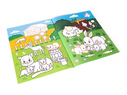 Первые зверушки. Книжка-раскраска - фото 3