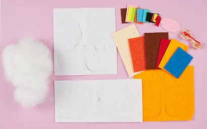 Набор для шитья игрушки из фетра "Животные фермы", 4 игрушки - фото 2