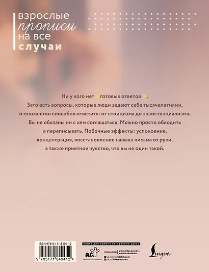 Как быть, если ищешь смысл. Прописи - фото 2