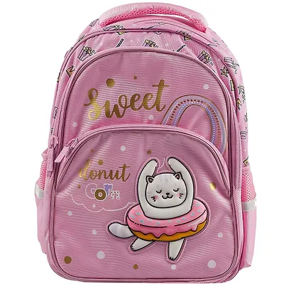 Рюкзак школьный «Sweet Cat», 3 отделения, 3 кармана, 41 см, полиэстер, Hatber - фото 1