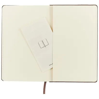 Книга для записей Moleskin Classic Large, твёрдая обложка, коричневая, 120 листов, А5 - фото 4