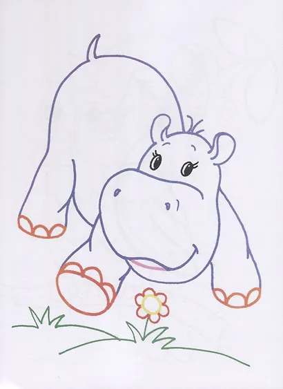 Звери со всего света. Раскраски с цветным контуром - фото 4