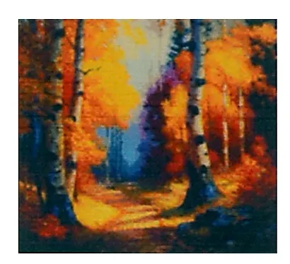 Алмазная мозаика (классическая) с подрамником, с полным заполнением "Тропинка через лес", 30 х 30 см - фото 1