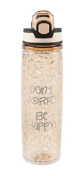 Бутылка с эффектом льда Dont worry be happy (платик) (500мл) (12-16484-202405-B10) - фото 2