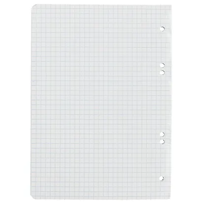 Сменный блок для тетради на кольцах, белый, 80 листов - фото 2