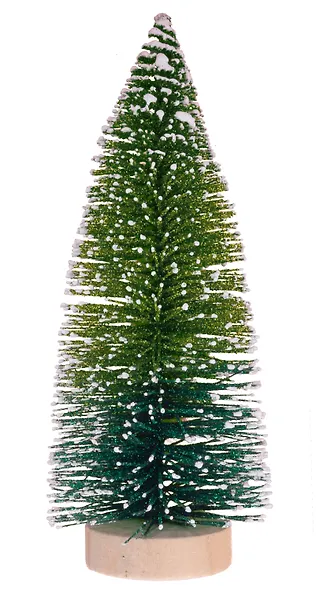 Елочка настольная (зеленый градиент) (ПВХ) (20 см) - фото 1