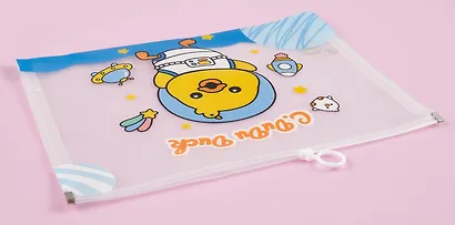 Папка на молнии А4 "Утки" с расширением, в ассортименте - фото 10