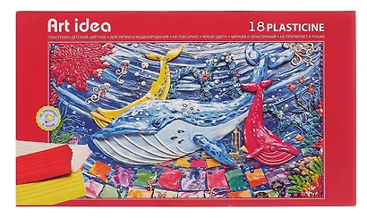 Пластилин Art idea, 18 цветов - фото 1