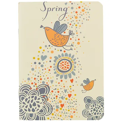 Записная книжка «Birds and flowers», нелинованная, 24 листа - фото 1