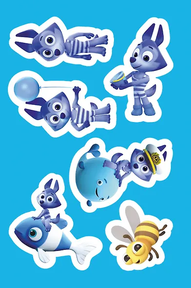 Раскраска с многоразовыми наклейками № РН 2310 ("Волчонок У") - фото 6