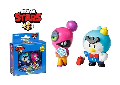 Коллекционные фигурки Brawl Stars, Мистер Пи и Тара, (5см), (BRW2015E) - фото 1