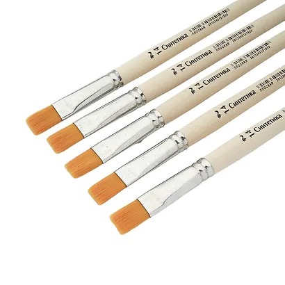 Кисть синтетика плоская №14, Артком - фото 3