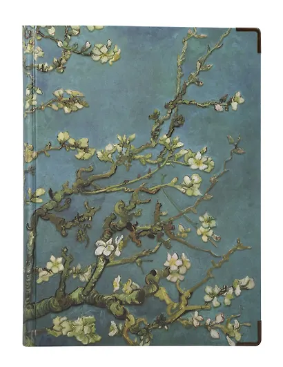 Книга для записей "Ван Гог. Ветка миндаля" А5, 82 листа, нелинованная, твердая обложка, 180г/м2 - фото 1